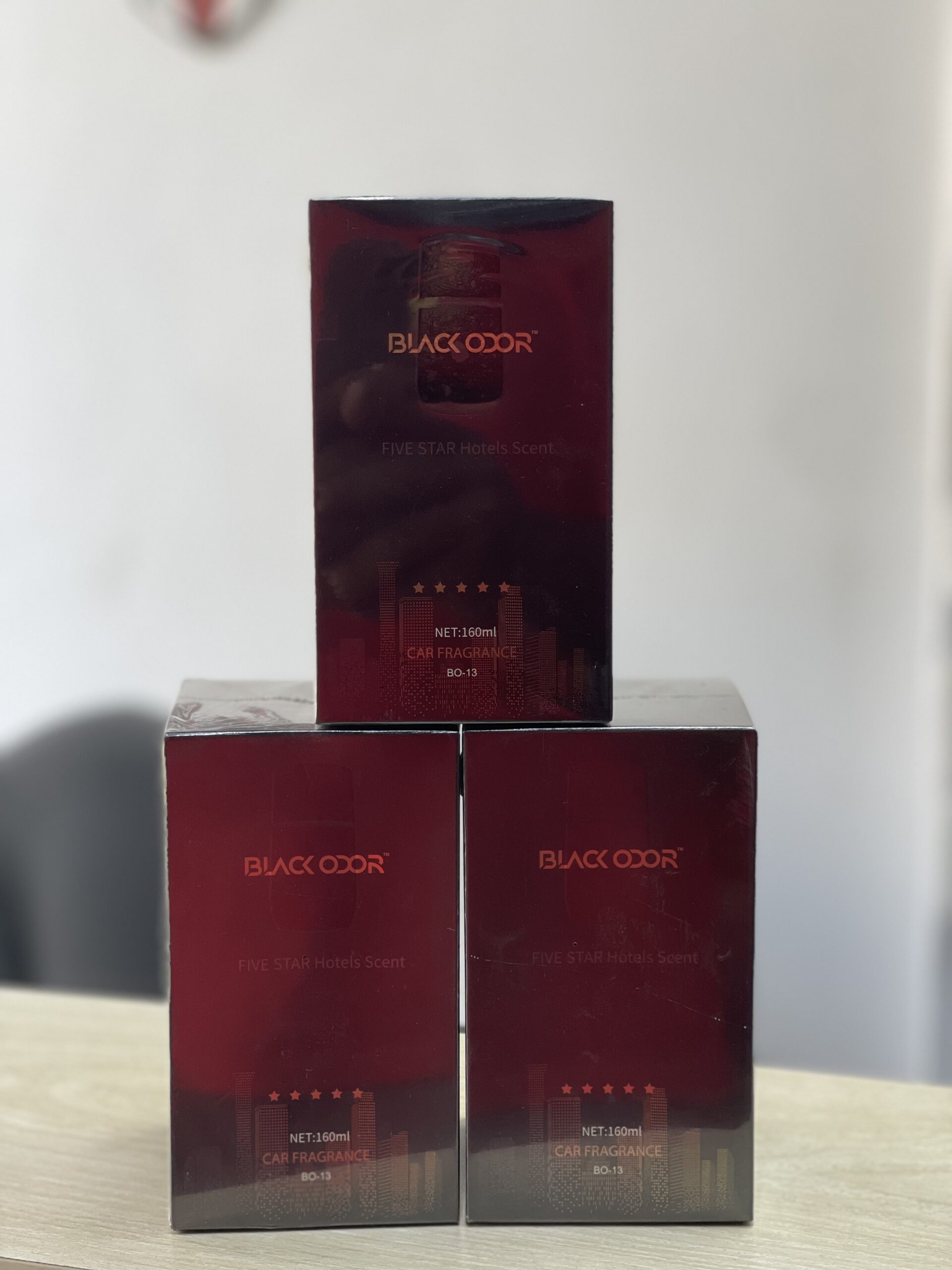 BLACK ODOR Car Air Freshener