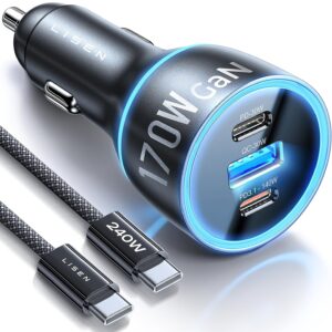 LISEN 170W Car Charger iPhone